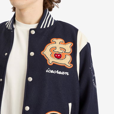 ICECREAM Collegiate Patch Varsity Jacket, 5