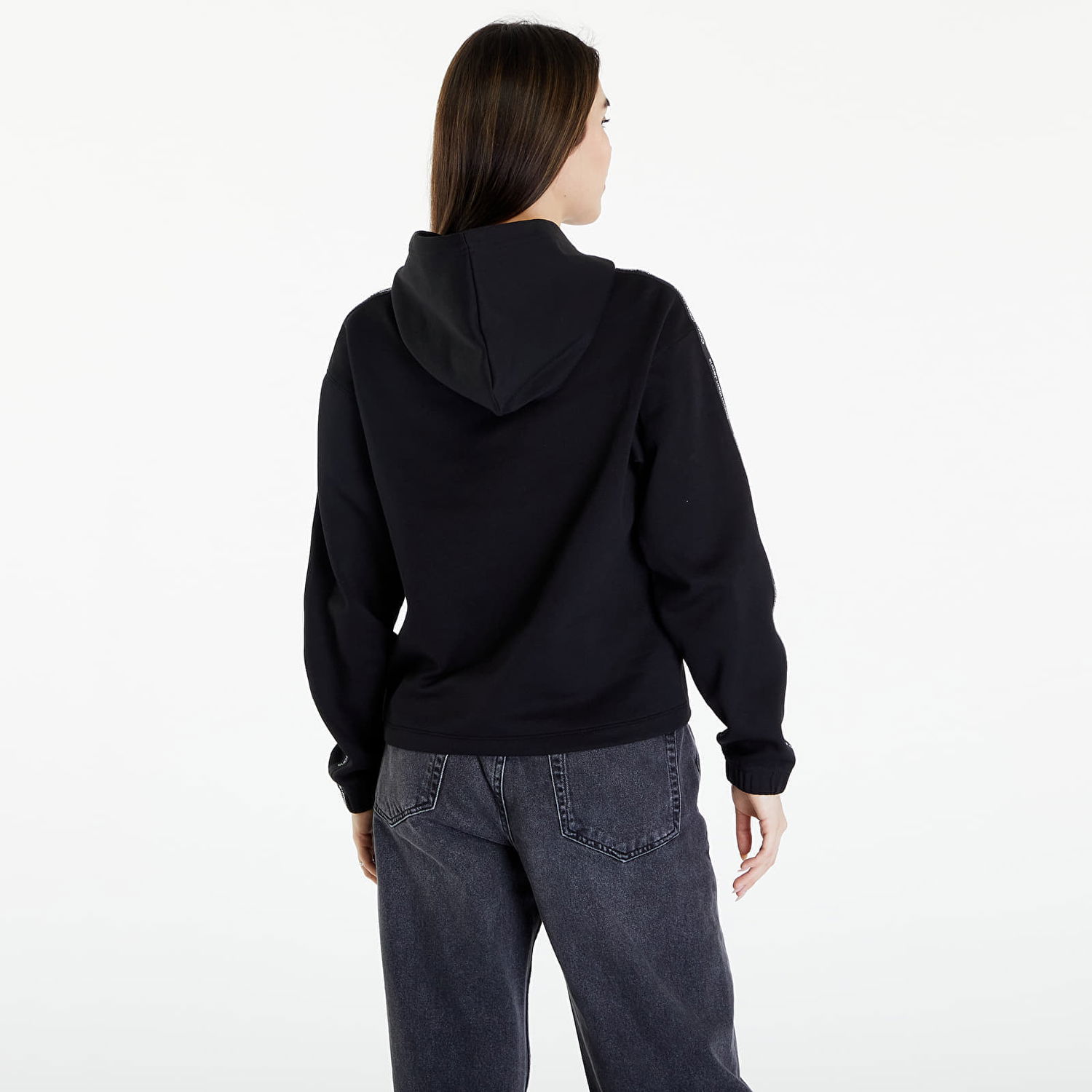 Суитчър CALVIN KLEIN Logo Elastic Hoodie Черно | J20J223078 BEH, 1