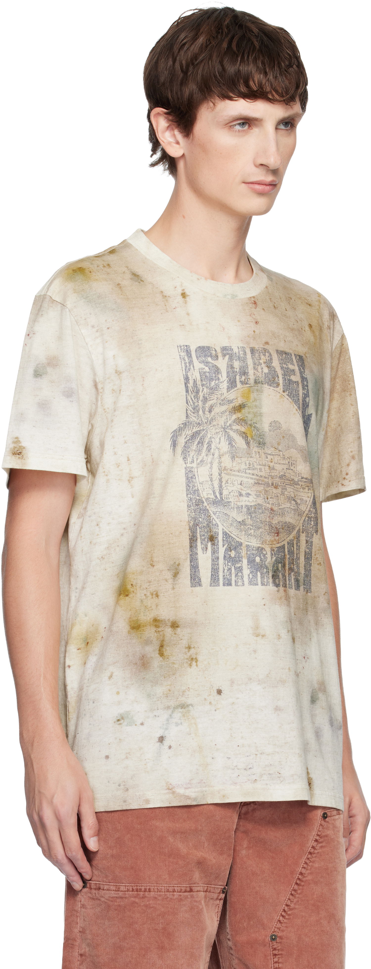 Тениска ISABEL MARANT Distressed Graphic T-shirt Honore Многоцветен | 25ATS0052HB-C3N10H, 1