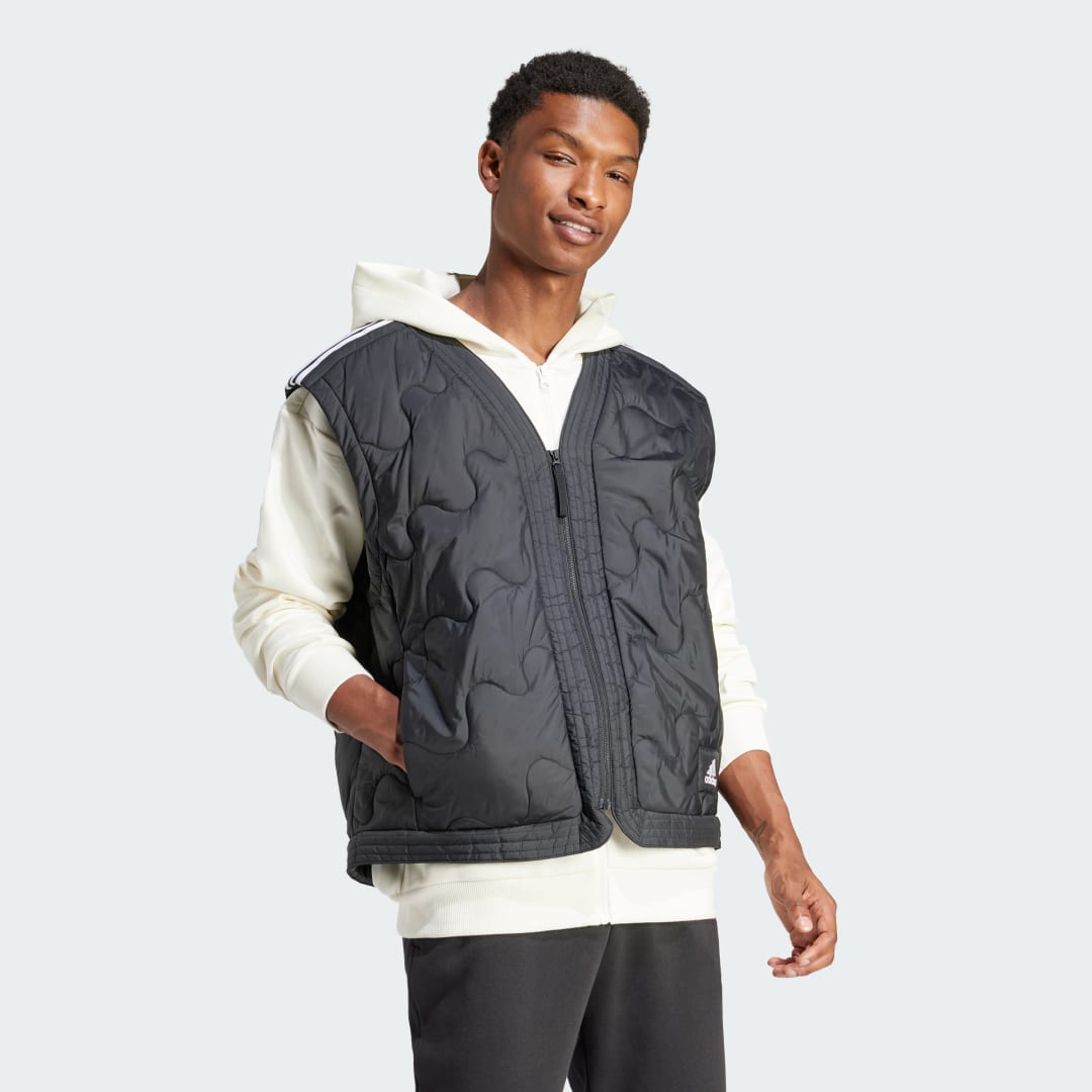 Жилетка adidas Performance Padded Full Zip Hoodie Черно | IR9173, 1