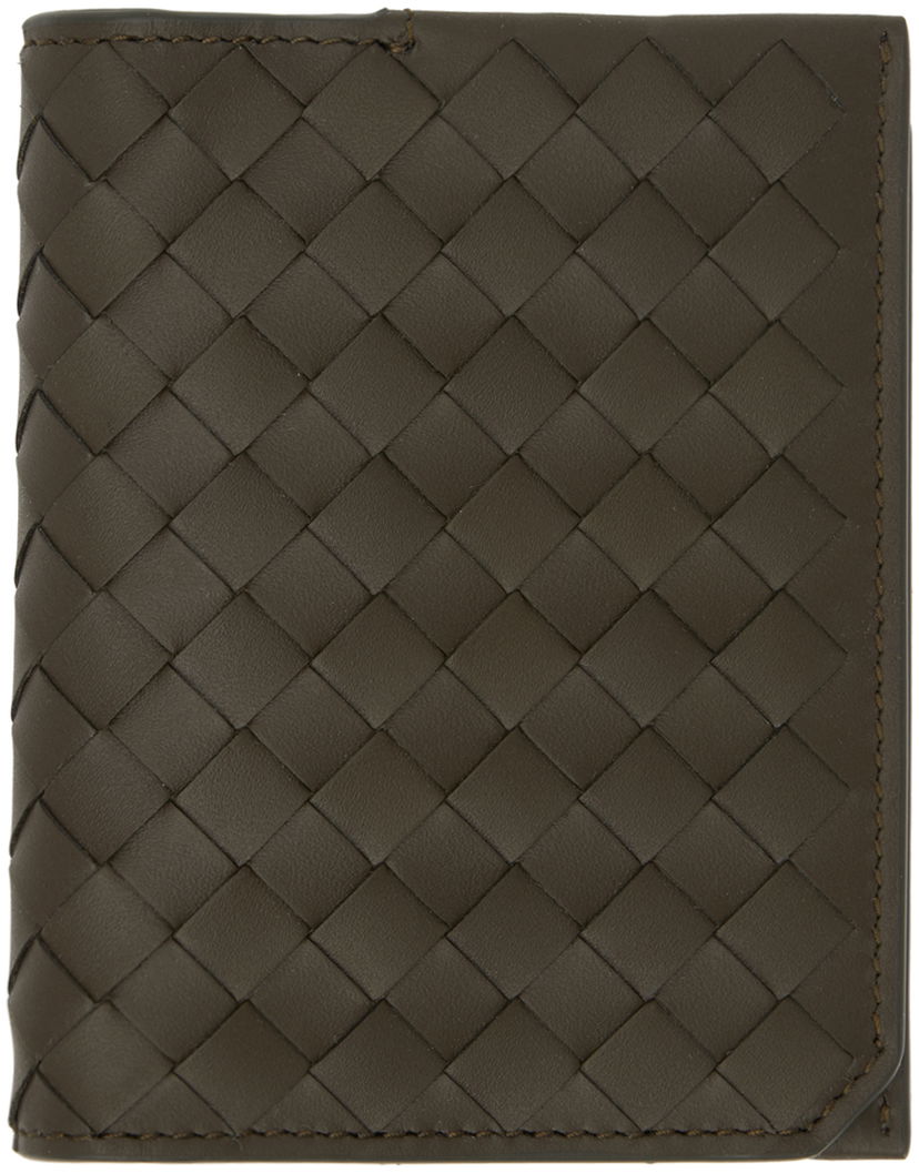 Портфейл Bottega Veneta Intrecciato Piccolo Flap Card Holder Кафяво | 796964 V4LQ1 3347