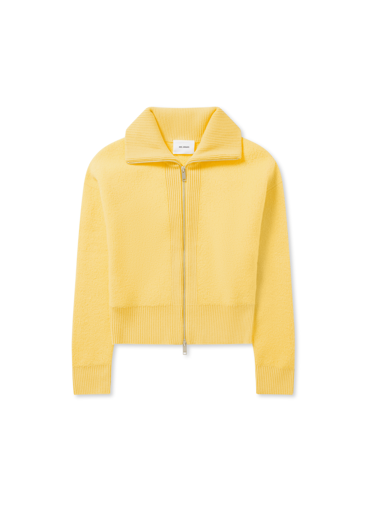 Пуловер AXEL ARIGATO Verve Ribbed Collar Zip-Up Cardigan Жълто | A3703001, 0