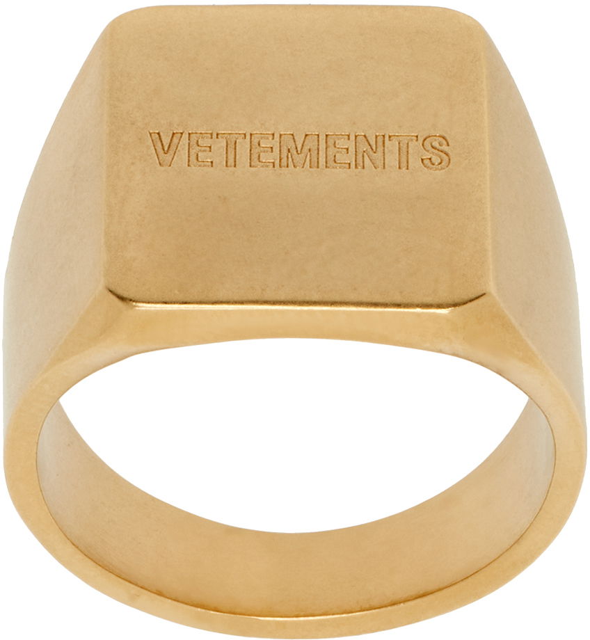 Пръстен VETEMENTS Iconic Logo Ring Бежово | UE64RI200G, 0