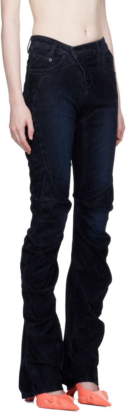 Дънки Ottolinger Ottolinger Offset Scrunch Jeans Синьо | 1701712, 1