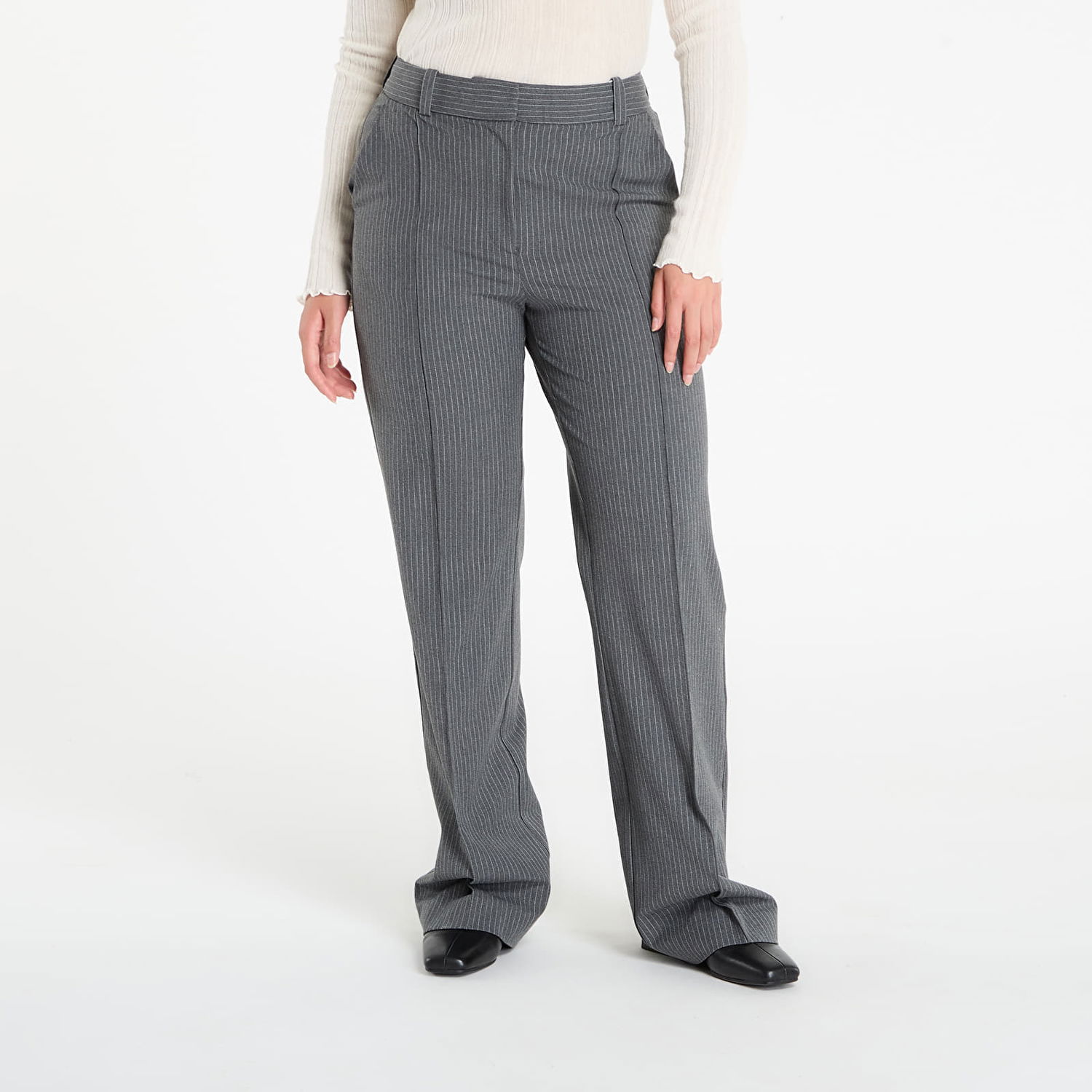 Панталони Samsoe Samsoe Samsøe Samsøe Salot Pinstripe Trousers Сиво | F24300174_CLR002319, 0