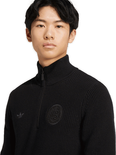 Пуловер adidas Originals Adidas DFB Deutschland Half-Zip Sweatshirt Черно | ji6778, 3