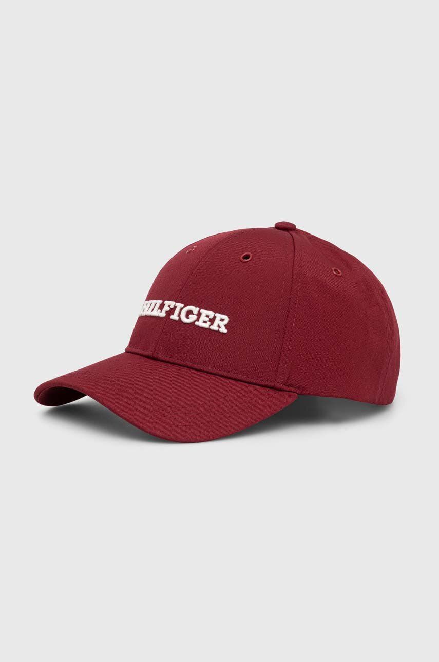 Шапка с козирка Tommy Hilfiger Logo Cap Бургунди | AM0AM11250, 0