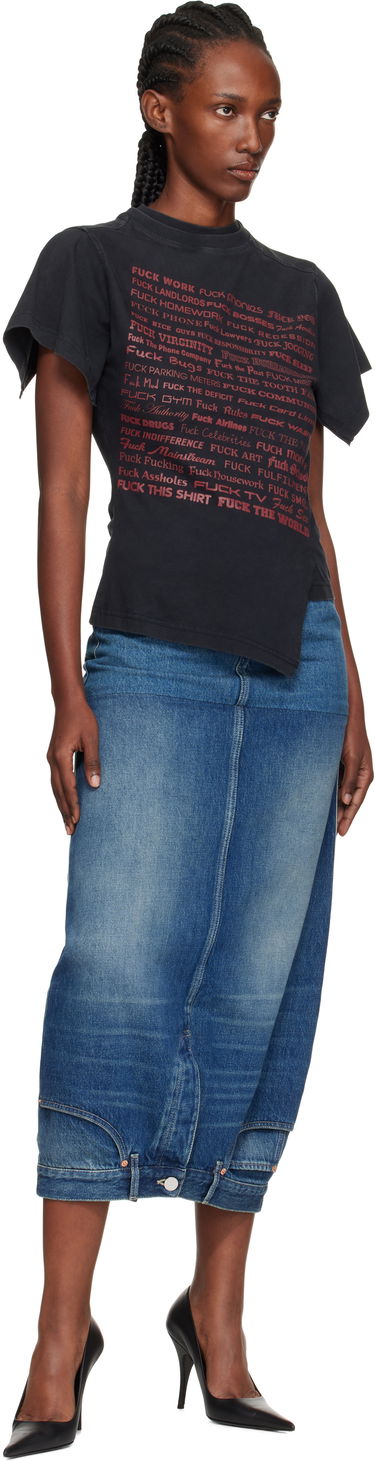 Тениска VETEMENTS Vetements 'Fuck' Shifted T-Shirt Черно | WH76TR690B, 3