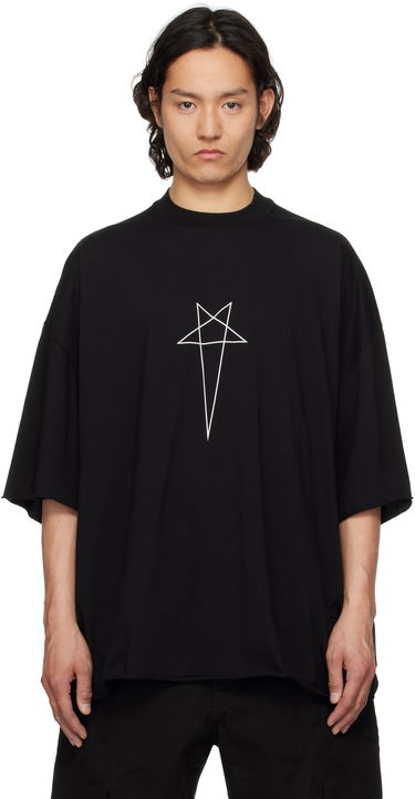 Тениска Rick Owens DRKSHDW Hollywood Tommy T-Shirt Черно | DU01E3259 RNEP3, 0