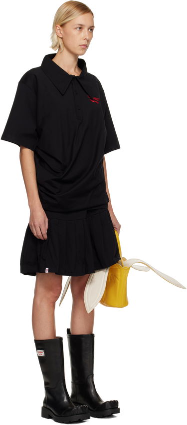 Pокля Charles Jeffrey Loverboy Charles Jeffrey LOVERBOY Topsy Turvy Jersey Minidress Черно | 52060501, 1