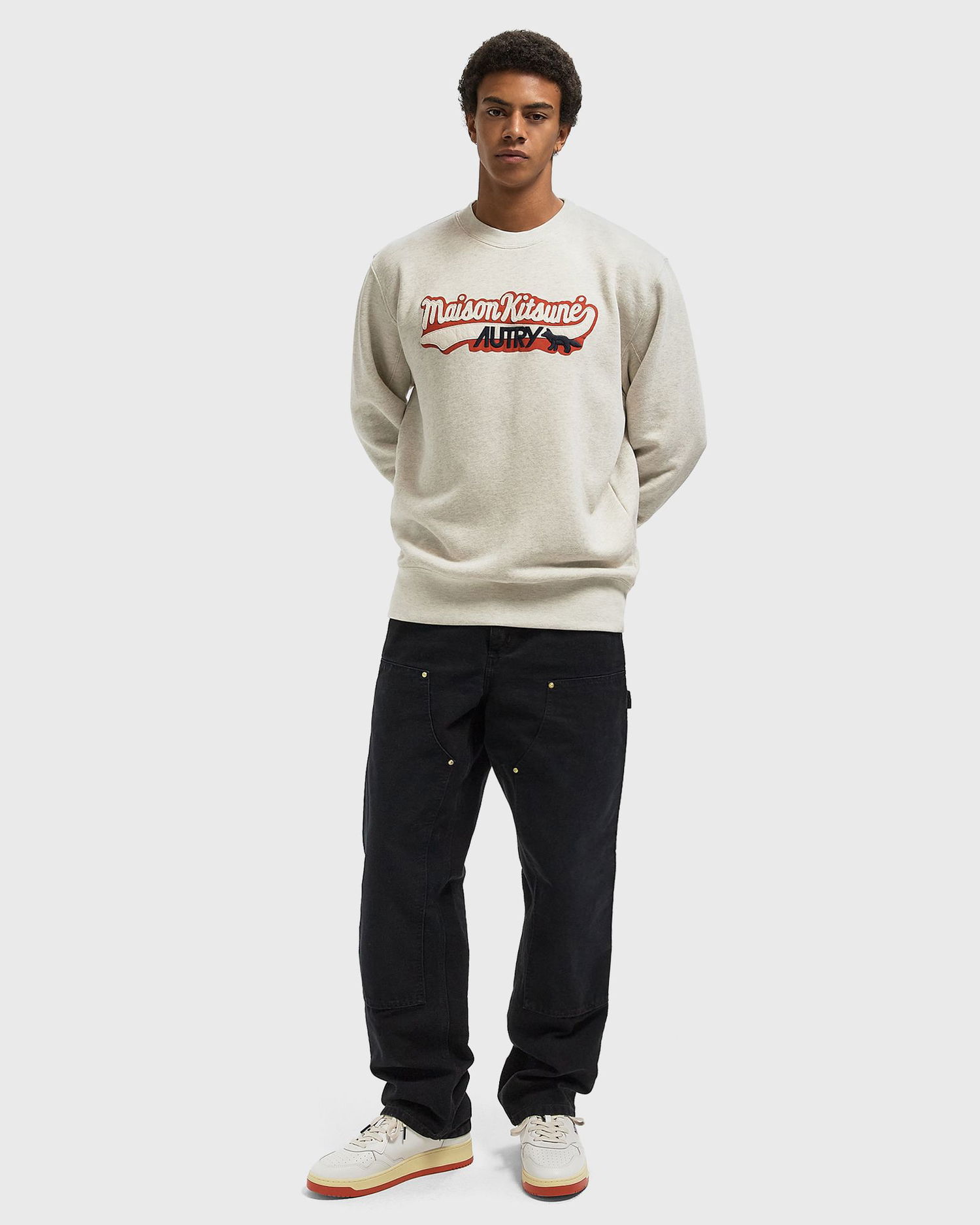 Суитчър Autry Autry Action Shoes x Maison Kitsuné Sweatshirt Сиво | SWPXMK1M, 1