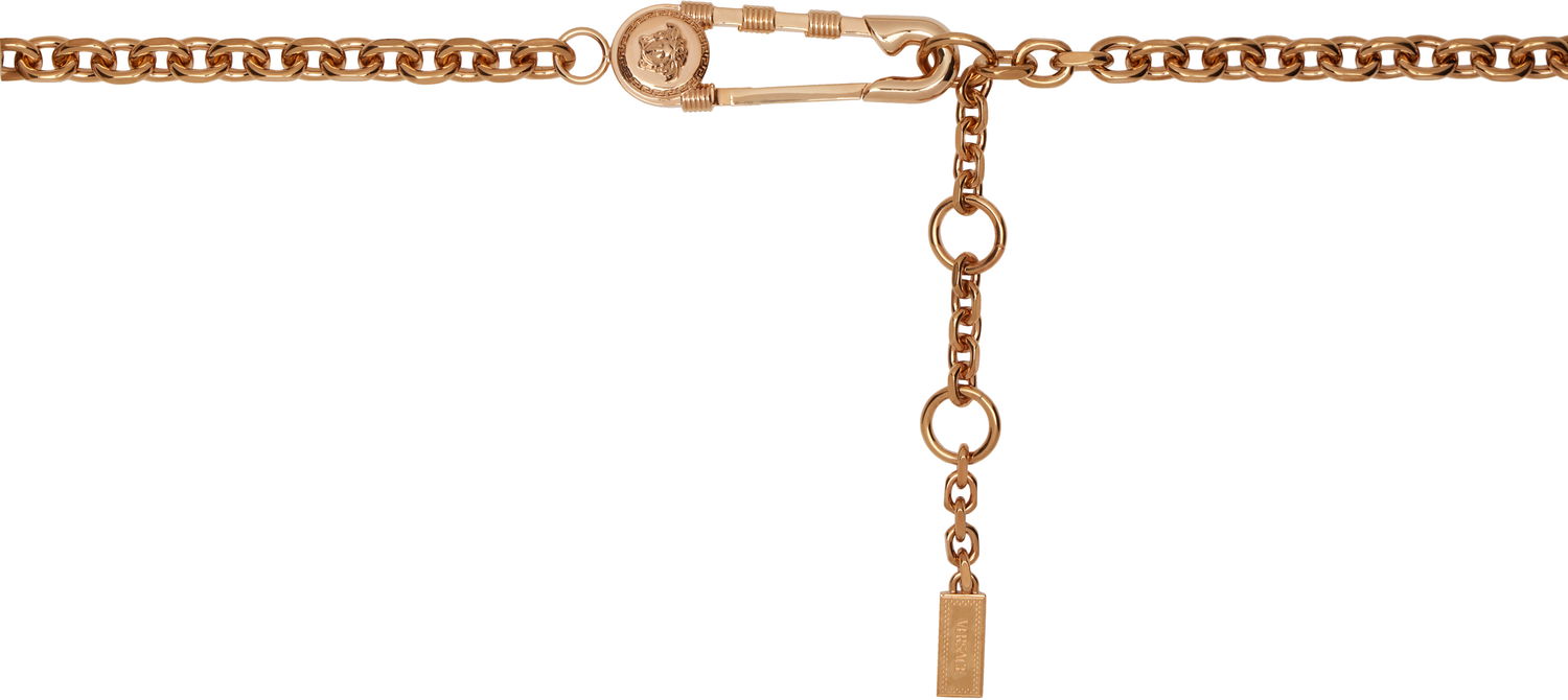 Колани Versace Versace Safety Pin Chain Belt Металик | 1018366_1A00620_3P000, 0