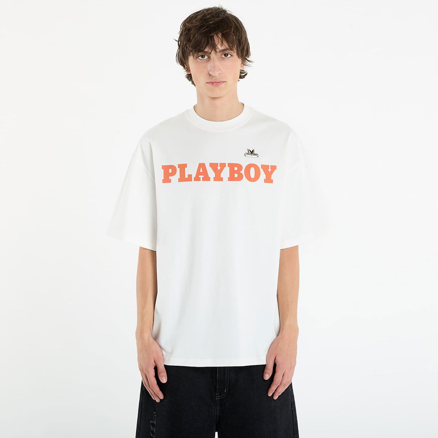 Тениска Footshop Playboy x FTSHP Babe T-Shirt UNISEX Off-White Бяло | FTSHP_528, 0