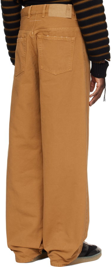 Дънки Maison Margiela MM6 Maison Margiela Canvas Trousers Кафяво | SH0LA0021 M35249, 2