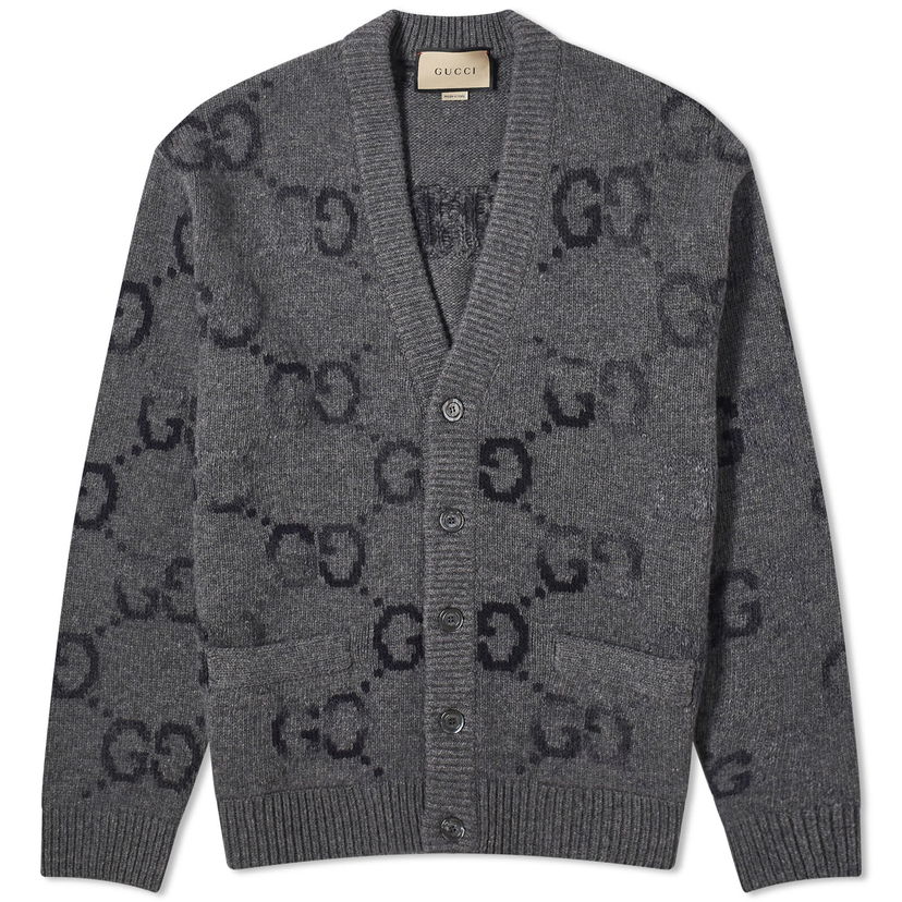 Пуловер Gucci Knit Cardigan Сиво | 770507-XKDSJ-1128