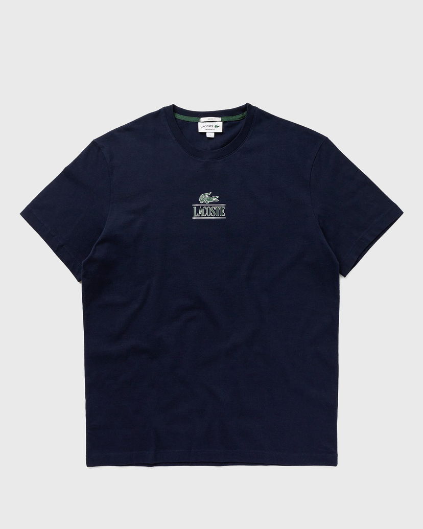 Тениска Lacoste Regular Fit Cotton Jersey Branded Tee Тъмно синьо | TH1147-166