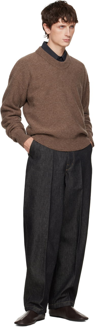 Пуловер LEMAIRE Boxy Crewneck Sweater Кафяво | TO1417 LK107, 3