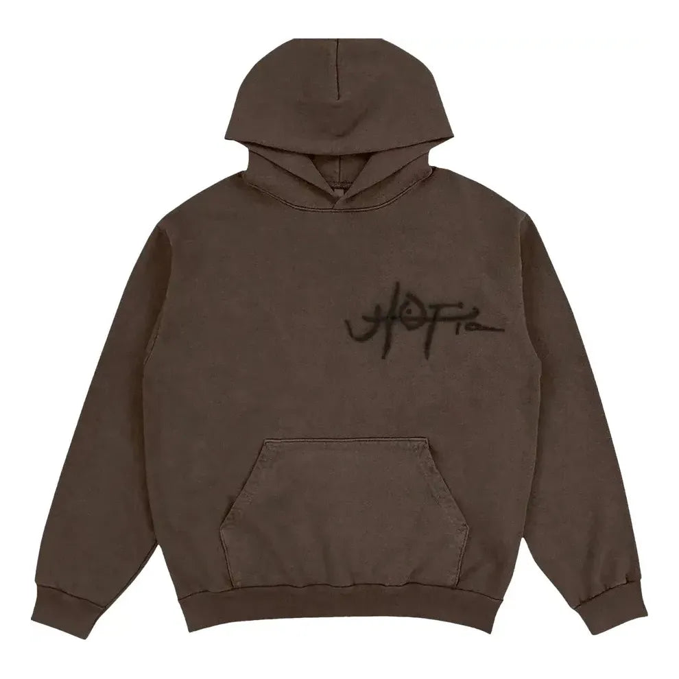 Суитчър Cactus Jack by Travis Scott Travis Scott Cactus Jack UTOPIA A2 Hoodie Кафяво | TSUT-BS12, 0