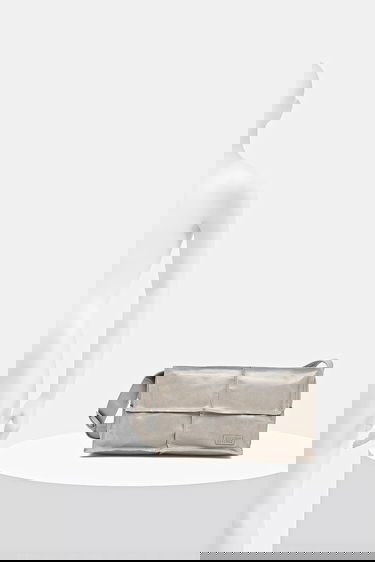 Чанта през рамо Maison Margiela MM6 Maison Margiela Leather Paneled Shoulder Bag Сиво | SB5WD0031.P8490.T1019, 5