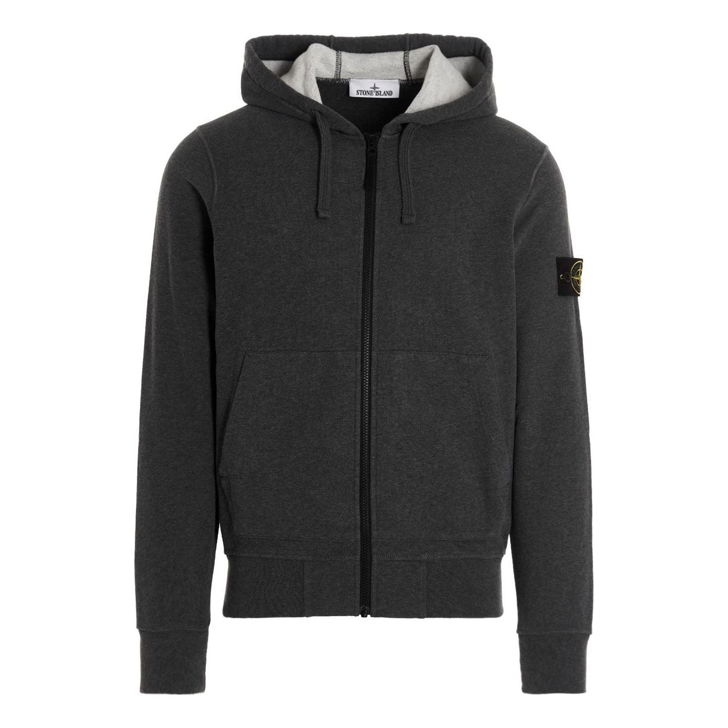 Суитчър Stone Island Patch Hoody Jacket Сиво | 771564220-V0M67, 0
