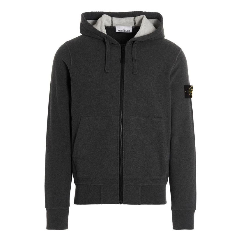 Суитчър Stone Island Patch Hoody Jacket Сиво | 771564220-V0M67