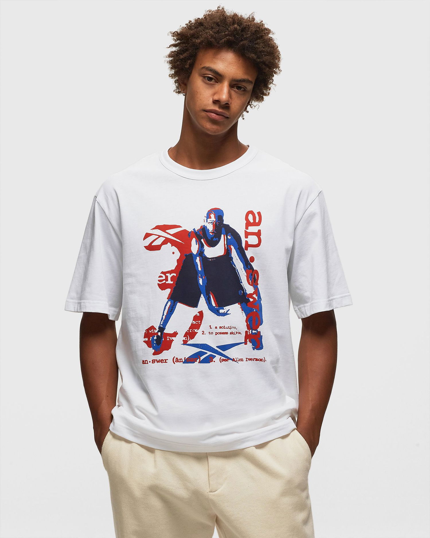 Тениска Reebok BB IVERSON GRAPHIC TEE Бяло | 100070708, 1