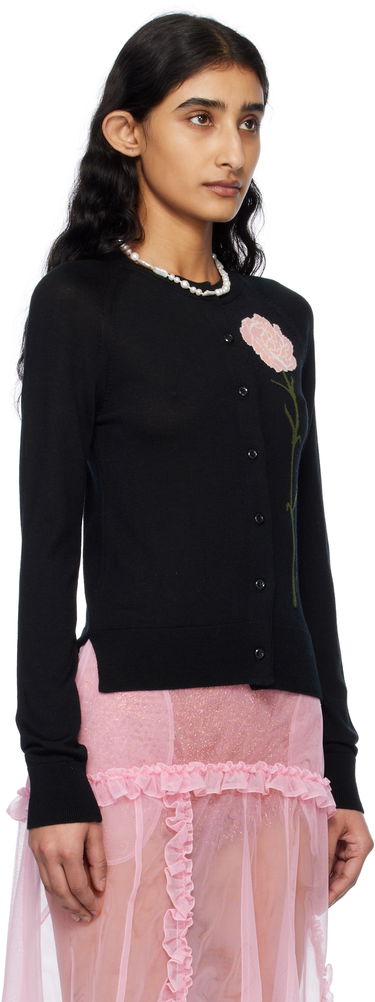 Пуловер Simone Rocha Simone Rocha Carnation Cardigan Черно | KMK17 0647, 1