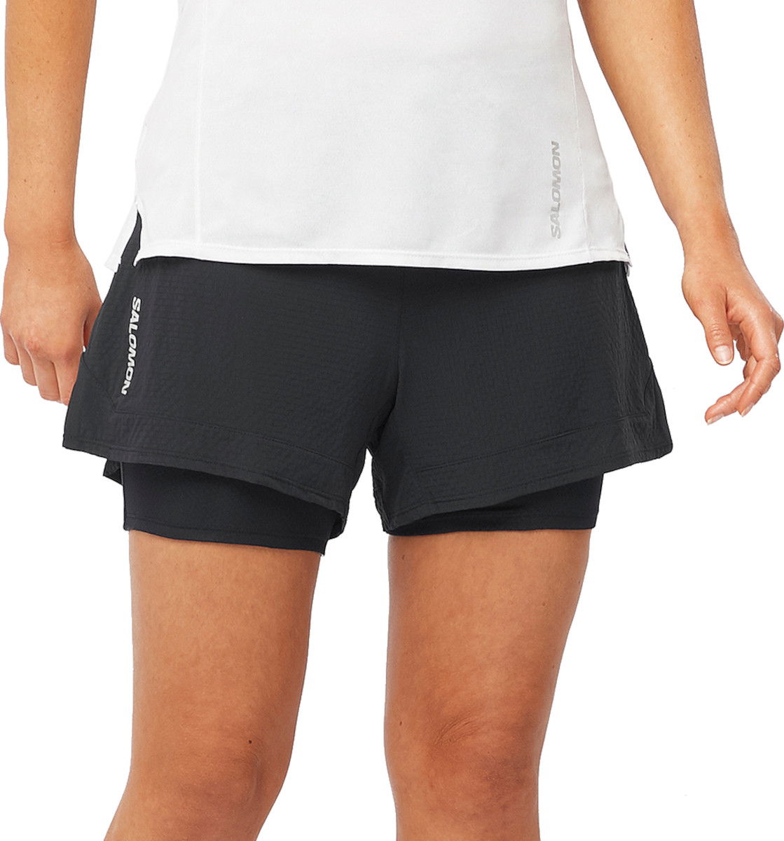 Къси панталони Salomon Sense Aero 2in1 Shorts Черно | lc2037600, 0
