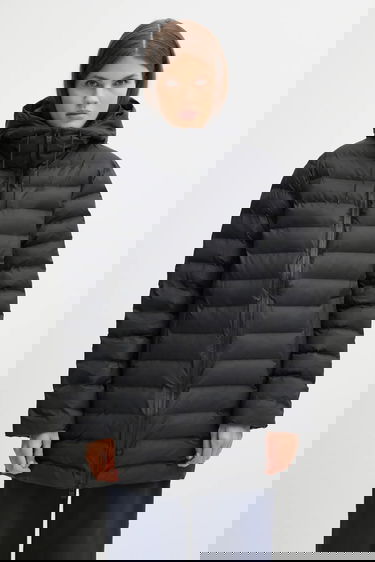 Пухо яке Rains Lohja Hooded Puffer Jacket Черно | 15900.01, 1