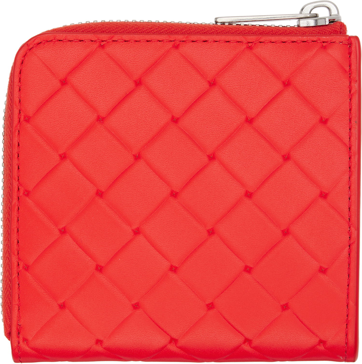 Портфейл Bottega Veneta Bottega Veneta Intrecciato Stamp Square Zip Around Wallet Червено | 817741V0AQ16530, 1