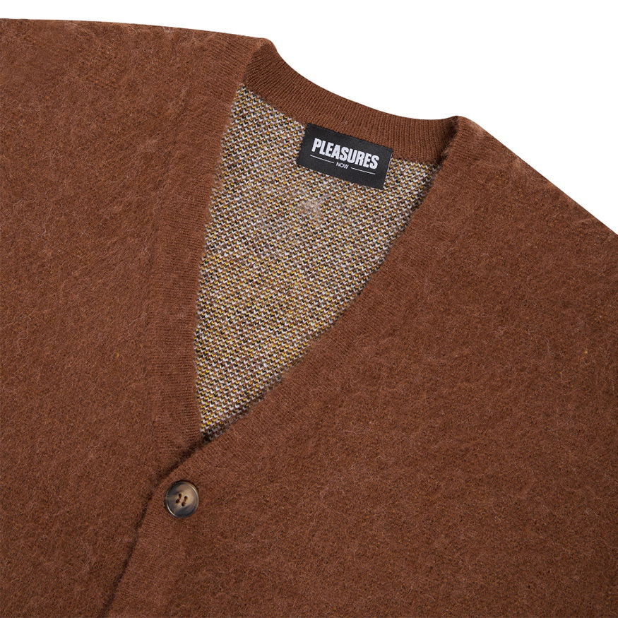 Пуловер Pleasures Juicy Cardigan Кафяво | P22F014-BROWN, 1