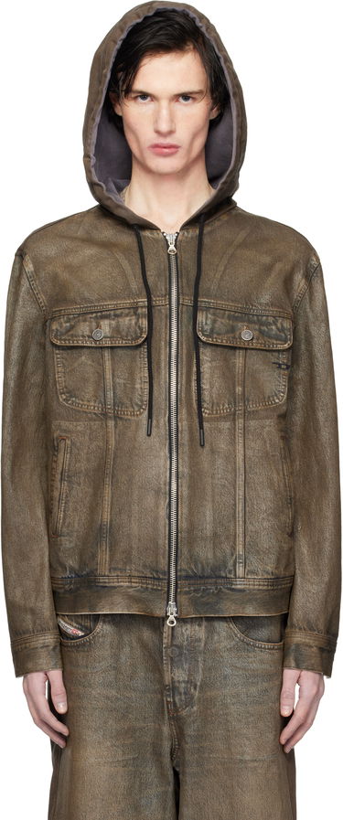 Яке Diesel Hooded Denim Jacket Кафяво | A14260-0CBDM-5EV, 0