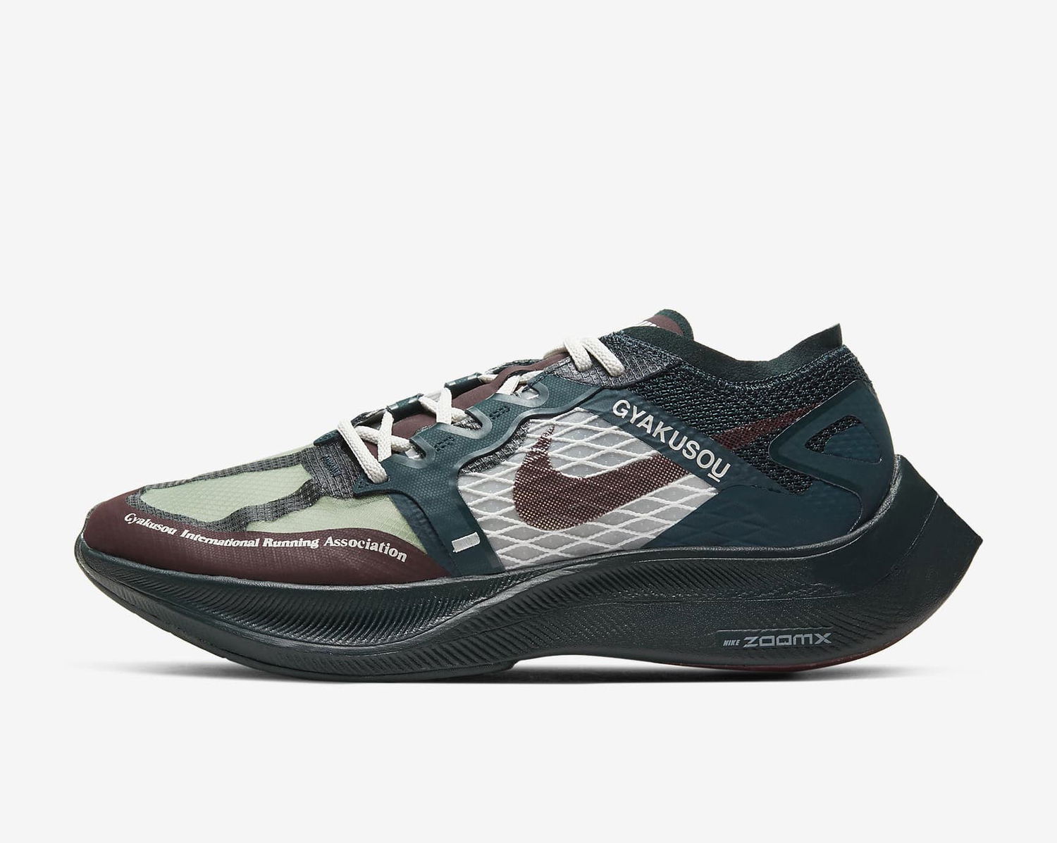 Кецове и обувки Nike Gyakusuo x ZoomX Vaporfly NEXT% "Midnight Spruce Burgundy" Зелено | CT4894-300, 0