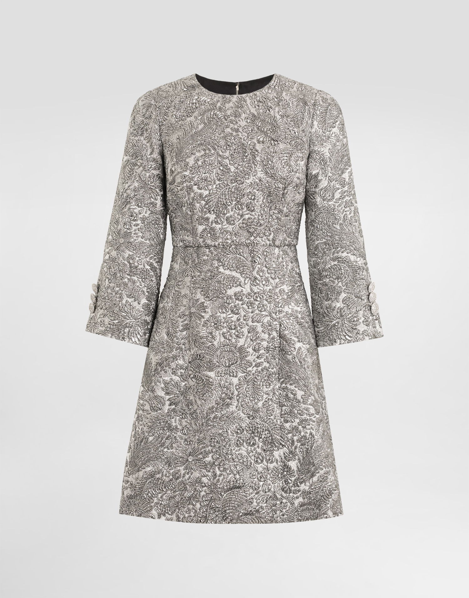 Pокля Dolce & Gabbana Dolce & Gabbana Floral Lamé Jacquard Dress 40 Металик | F6TZIZFJZALS0998, 0