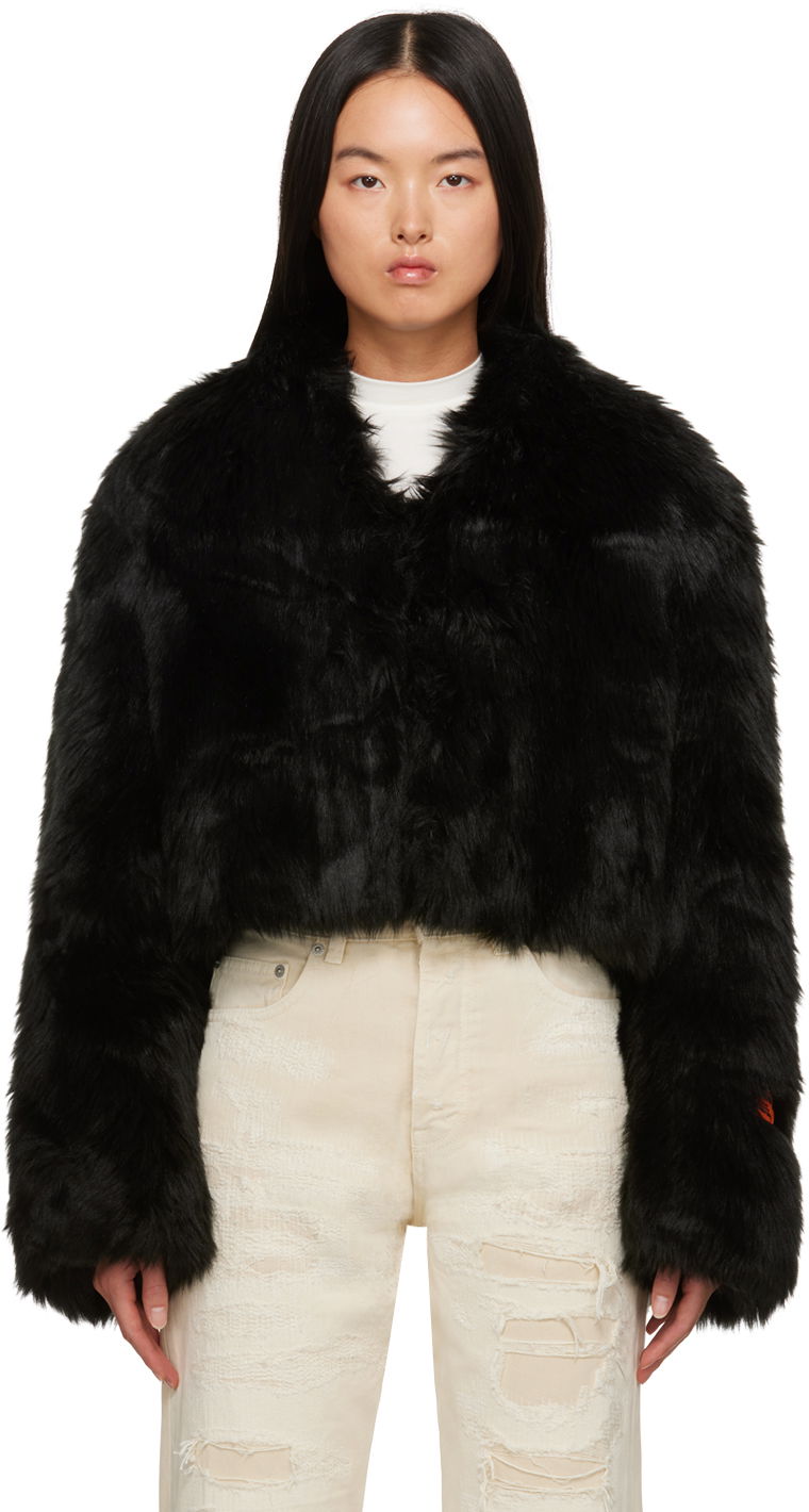 Ветровка HERON PRESTON Hook-Eyre Faux-Fur Jacket Черно | HWEP004F23FAB0011000, 0