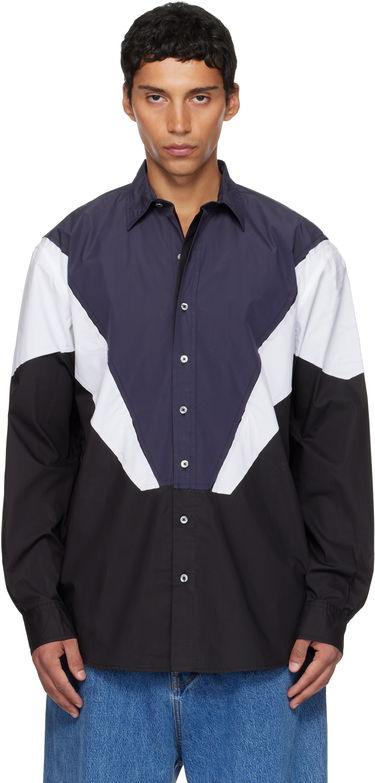 Риза VETEMENTS Vetements Tracksuit Panel Shirt Многоцветен | UH76SH860BN, 0
