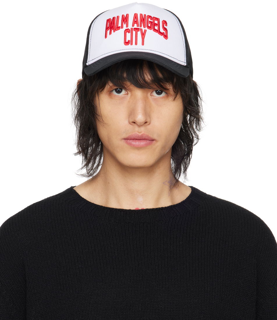 Шапка с козирка Palm Angels PA 'City' Cap Бяло | PMLB094R24FAB0011025, 0