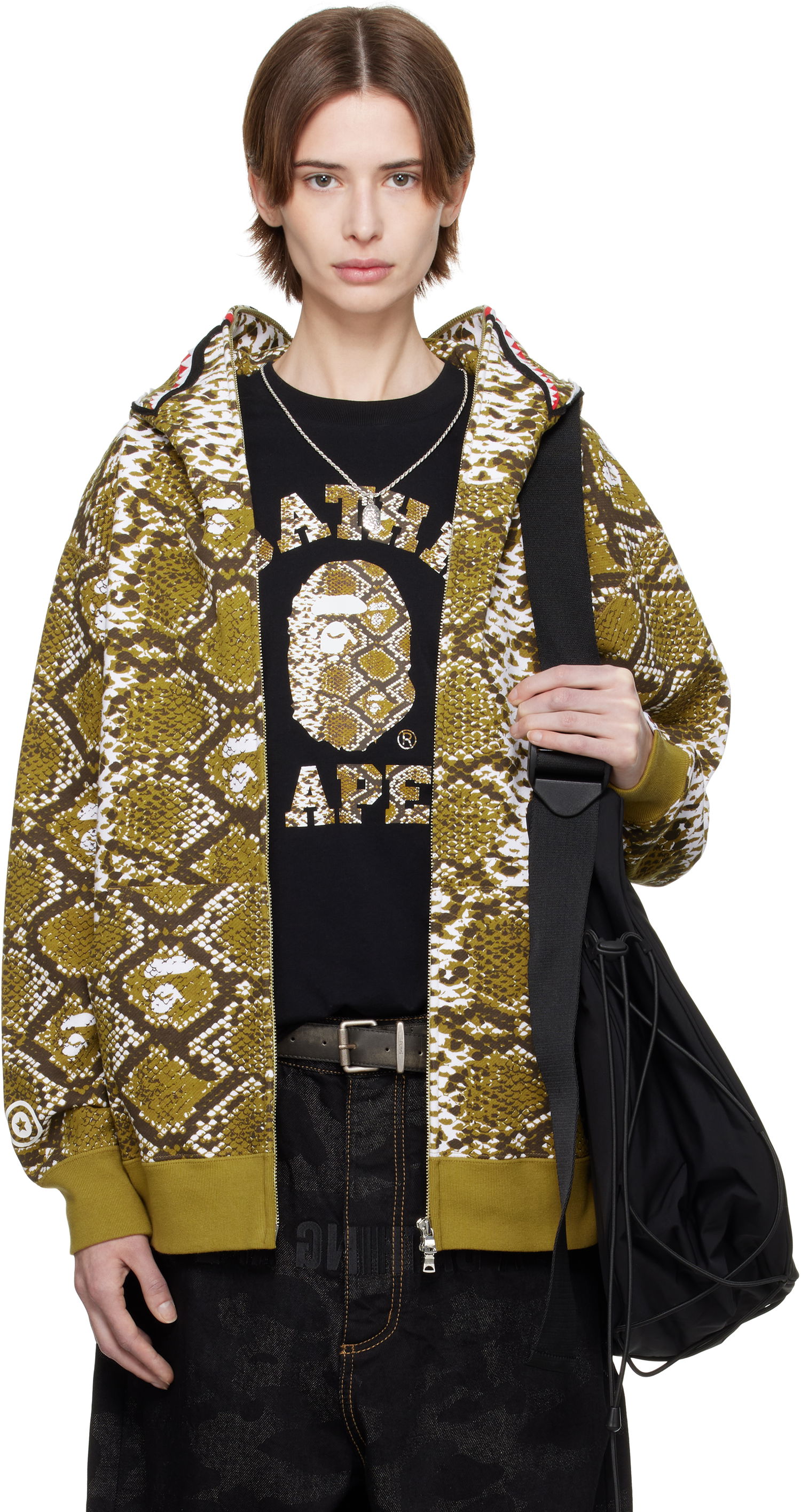 Суитчър BAPE A Bathing Ape Shark Exclusive Hoodie Зелено | Shark Hoodie, 0