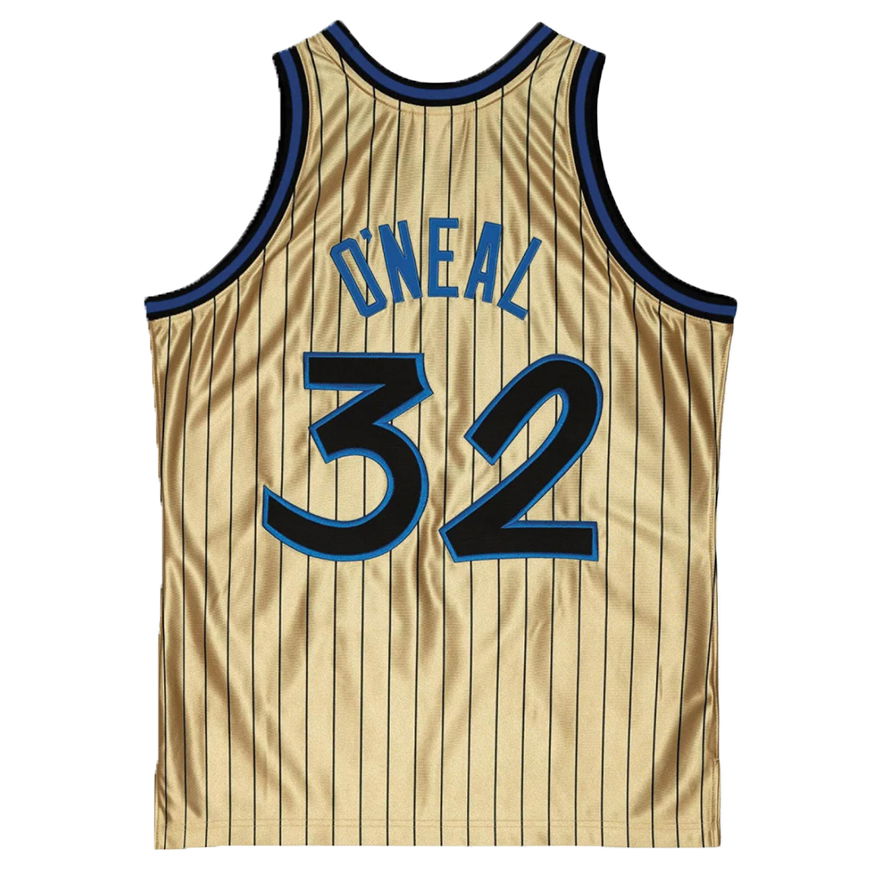 Фланелка Mitchell & Ness Orlando Magic Shaquille O'Neal 75th Gold Swingman Jersey Металик | SMJY4398-OMA93SONGOLD, 1