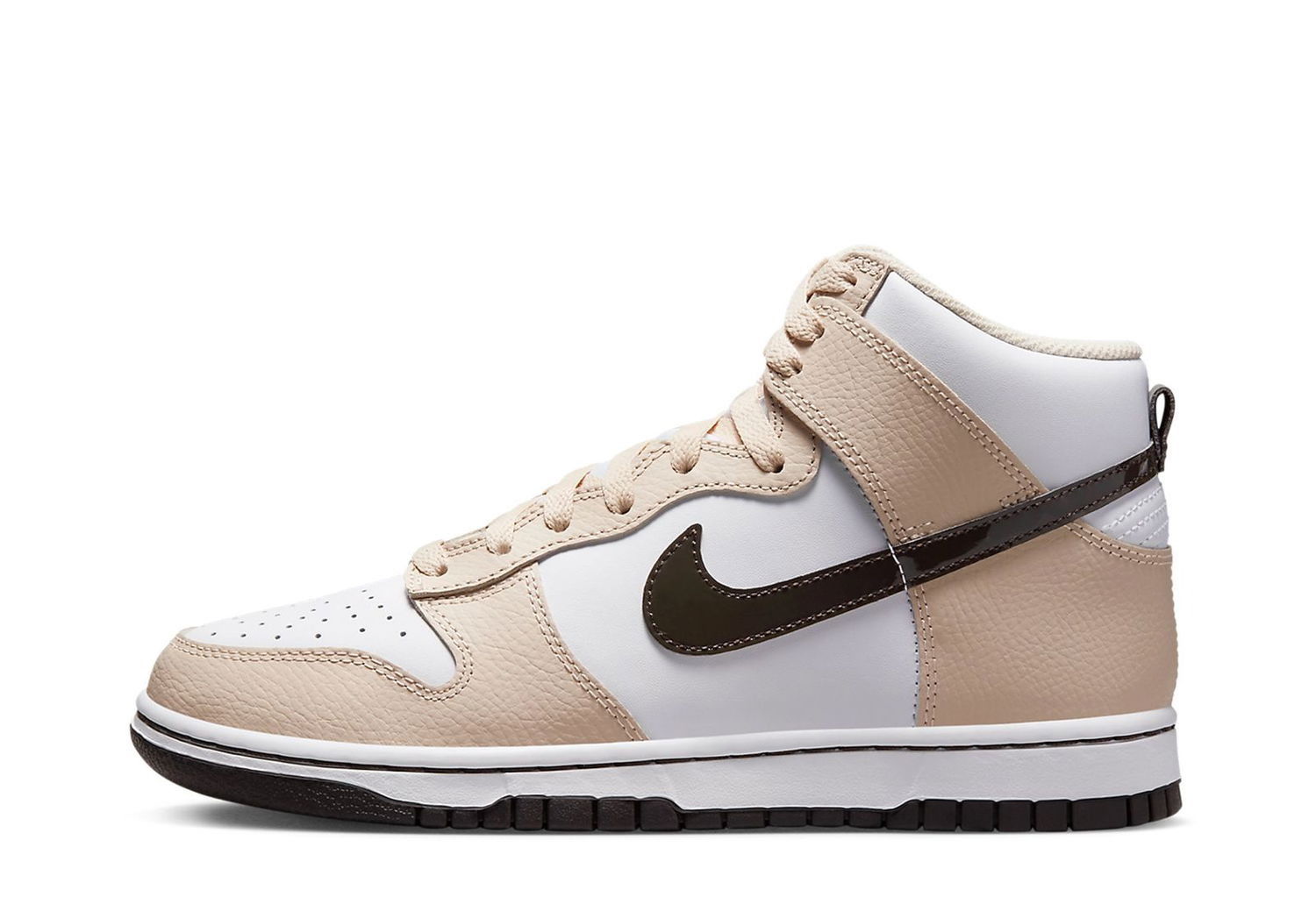 Кецове и обувки Nike Dunk High White Sand Drift Brown W Бежово | FD9874-100, 1