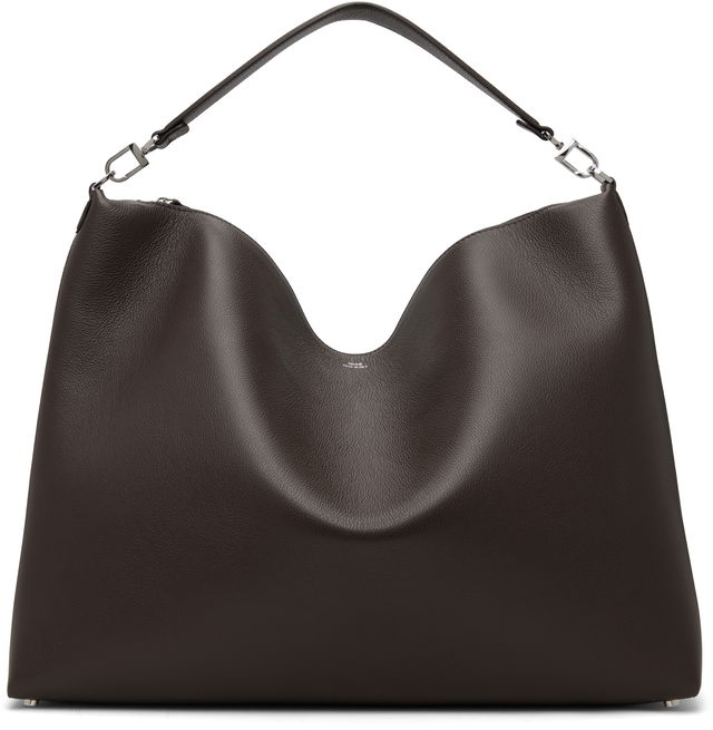 Bevel Grained-Leather Tote