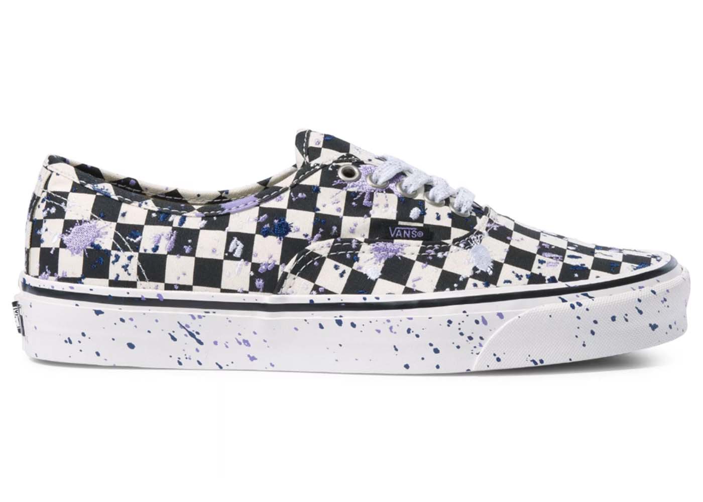 Кецове и обувки Vans UA Authentic 44 DX Anaheim Factory Splatter Embroidery Checkboard Черно | VN0A5KX48FI, 0