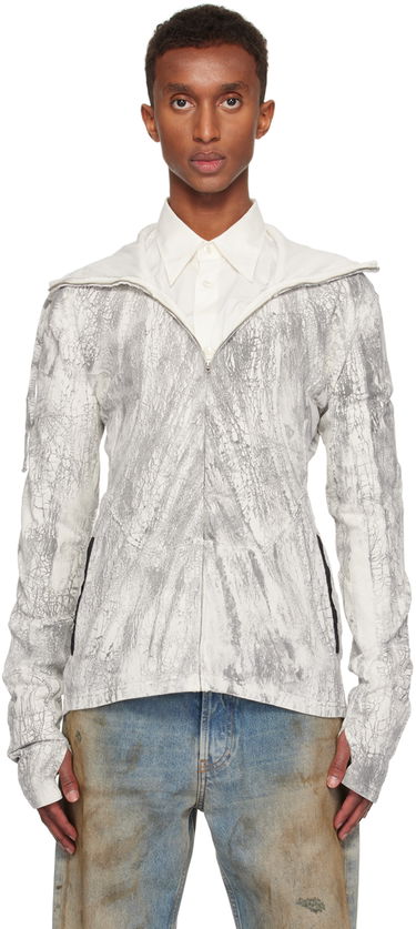 Суитчър Acne Studios Acne Studios Dyed Zip Hoodie Сиво | BI0203-, 0