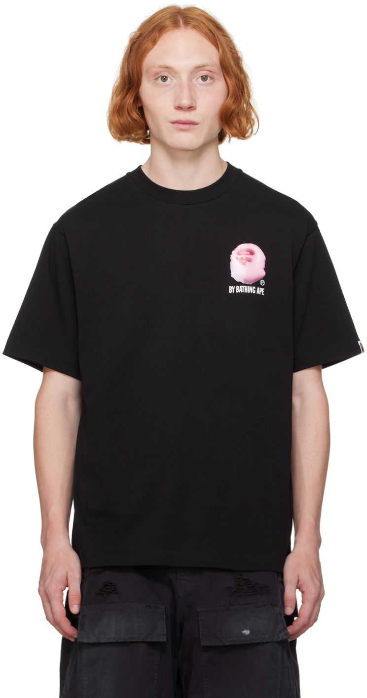 Тениска BAPE Black 3D Art Ape Head T-Shirt Черно | 001TEK301317M, 0