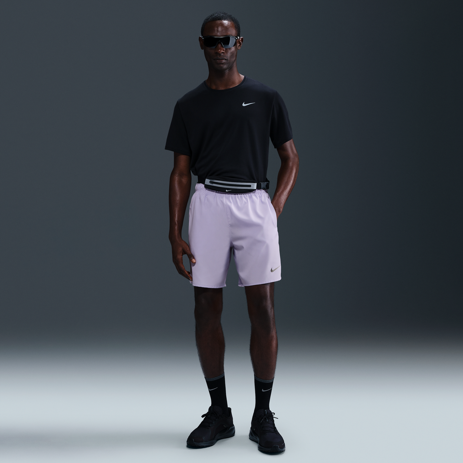 Къси панталони Nike Challenger Dri-FIT 7" Running Shorts with Liner Лилаво | DV9359-515, 0