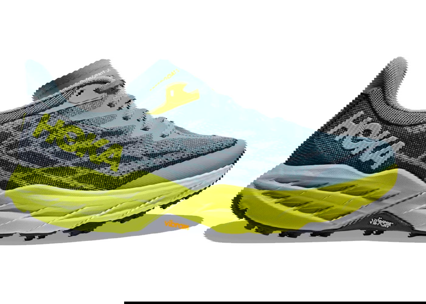 Кецове и обувки Hoka One One Speedgoat 5 "Stone Blue Dark Citron" Синьо | 1123157-SBDCT, 0