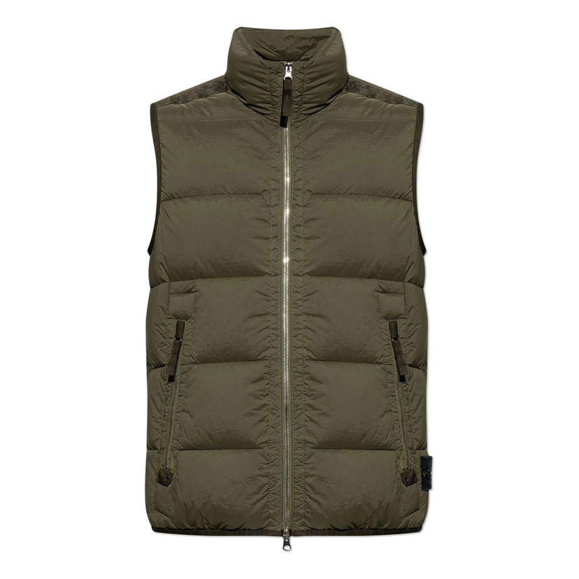 Жилетка Stone Island Logo Patch Puffer Vest Зелено | 7915G1428-V0058