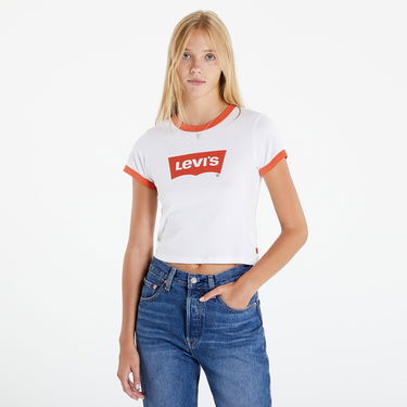 Тениска Levi's Graphic Ringer Mini Tee Бяло | A3523-0004, 0