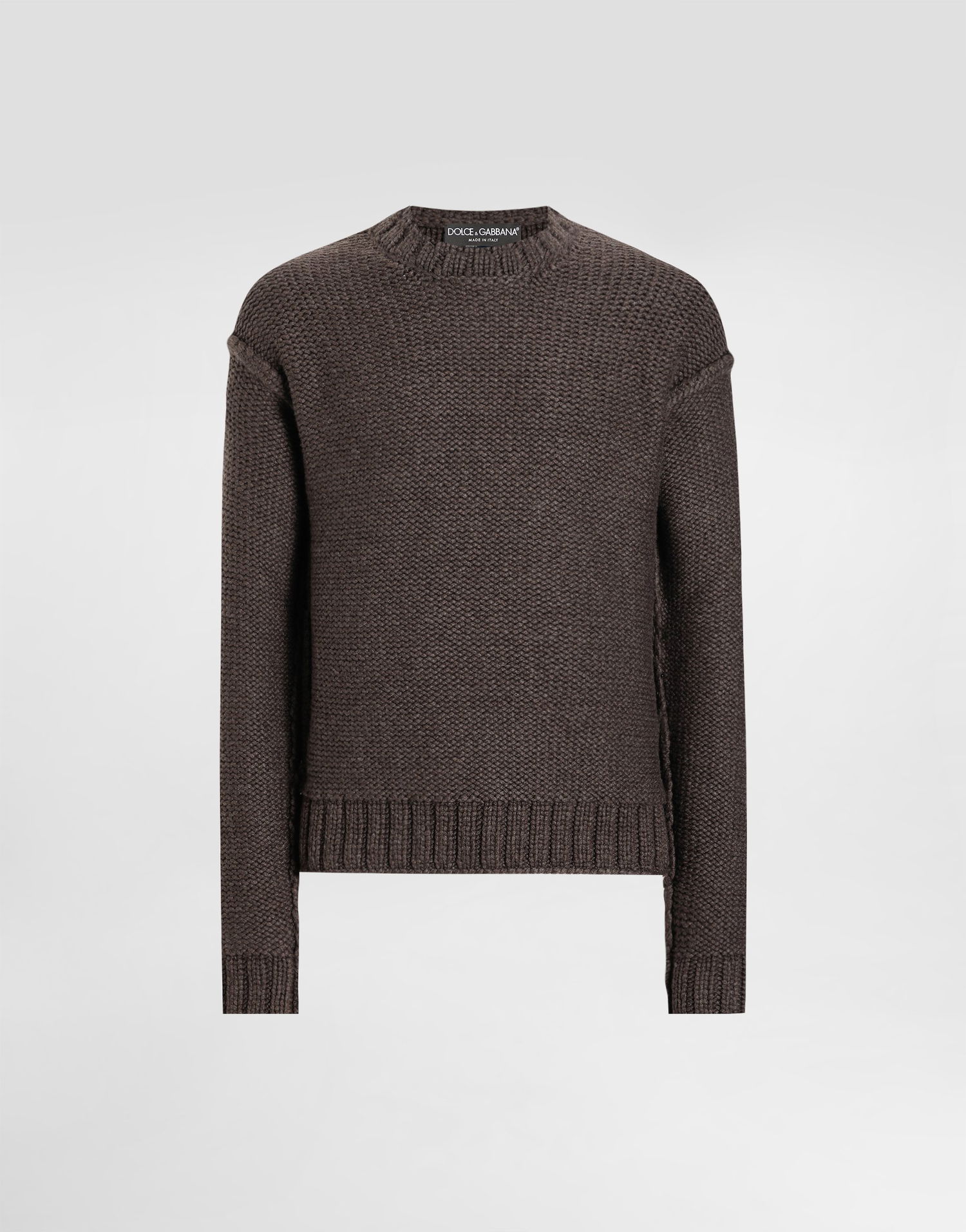 Пуловер Dolce & Gabbana Dolce & Gabbana Wool and Cashmere Pullover Кафяво | GXXAGTJGMC7M0682, 0
