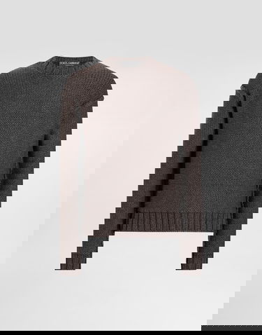 Пуловер Dolce & Gabbana Dolce & Gabbana Wool and Cashmere Pullover Кафяво | GXXAGTJGMC7M0682, 0
